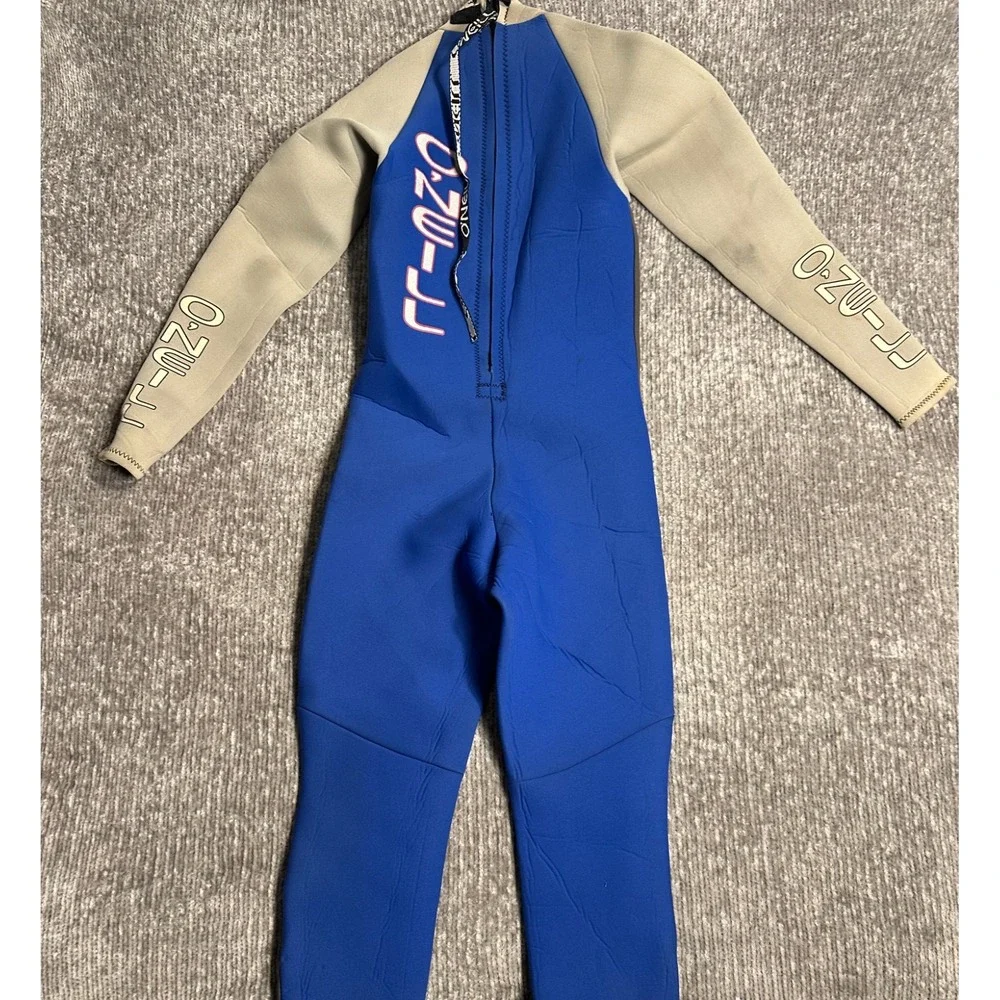 Vintage O'Neill RT-20 The Chill Killer Full Wetsuit Youth Size 14 Blue Gray Surf